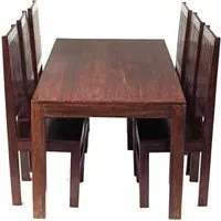 Mango 6-Seater Dining Set with High Back Chairs