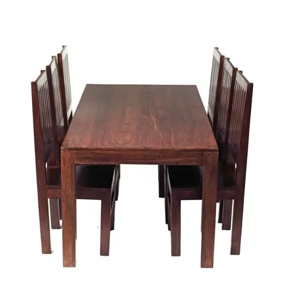 Mango 6-Seater Dining Set with High Back Chairs