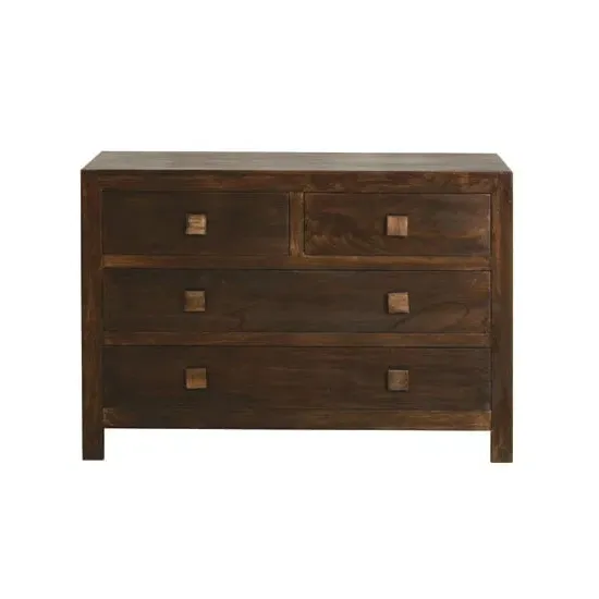 Mango Dakota 4 Drawer Dressing Chest - Mango Wood image
