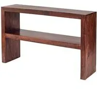 Mango Dakota Console Table with Shelf - Mango Wood