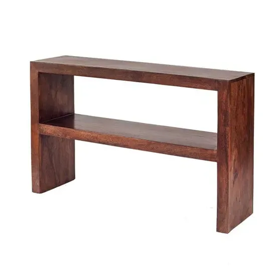 Mango Dakota Console Table with Shelf - Mango Wood image