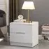 Manhattan Bedside Cabinet with 2 Drawers - White
