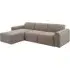 Manheim Right Hand 3-Seater Corner Sofa - Beige, Fabric
