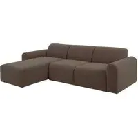 Manheim Right Hand 3-Seater Corner Sofa - Taupe, Fabric