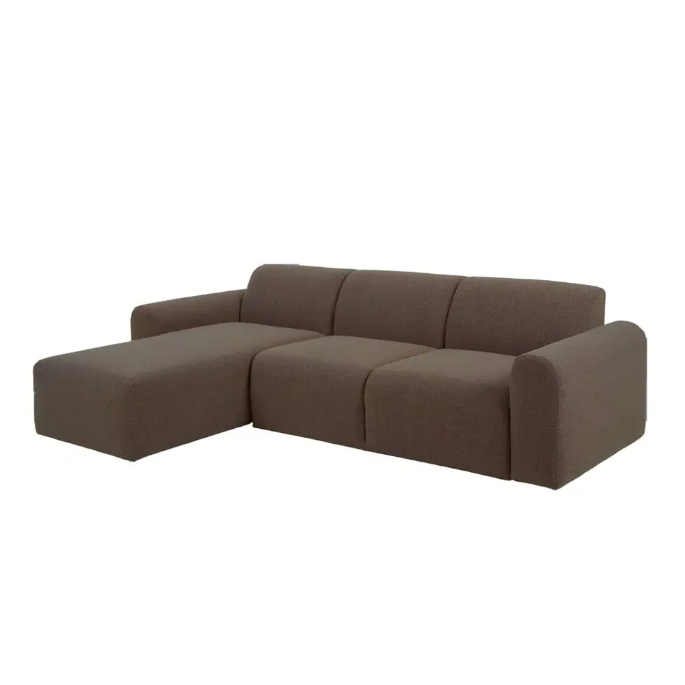 Manheim Right Hand 3-Seater Corner Sofa - Taupe, Fabric