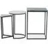 Mania Nest of 3 Tables - Black, Marble