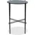 Mania Round Side Table - Green, Marble