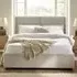 Manistee King Size Ottoman Bed with Storage - Beige, Fabric