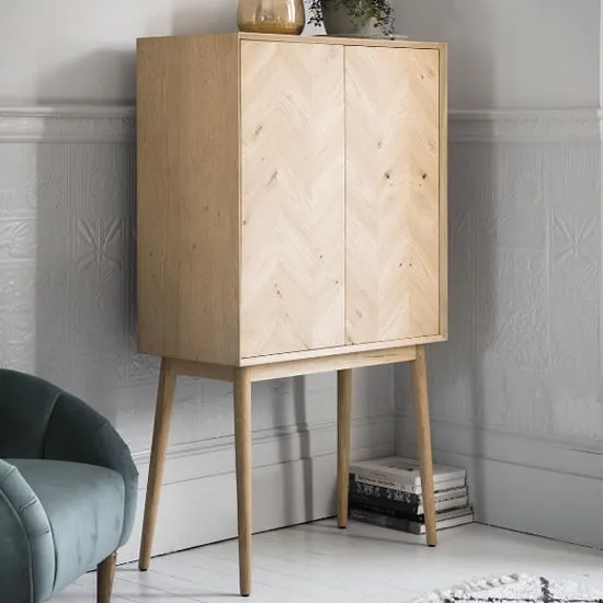 Manistee Storage Cabinet with 2 Doors - Oak