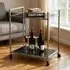 Manitowoc Drinks Serving Trolley with Glass Shelf - Grey, Metal