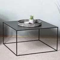 Manitowoc Square End Table - Black, Metal