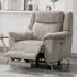 Mankato 1-Seater Electric Recliner Sofa - Fossil, Fabric