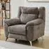 Mankato 1-Seater Electric Recliner Sofa - Stone, Fabric
