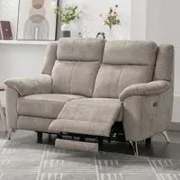 Mankato 2-Seater Electric Recliner Sofa - Fossil, Fabric