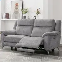 Mankato 3-Seater Electric Recliner Sofa - Ash, Fabric