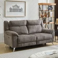 Mankato 3-Seater Electric Recliner Sofa - Stone, Fabric