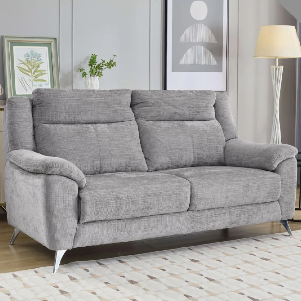 Mankato 3-Seater Sofa - Ash, Fabric