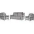 Mankato 3+1+1 Seater Sofa Set - Ash, Fabric