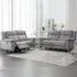 Mankato 3+2 Seater Electric Recliner Sofa Set - Ash, Fabric