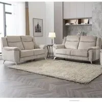 Mankato 3+2 Seater Sofa Set - Fossil, Fabric