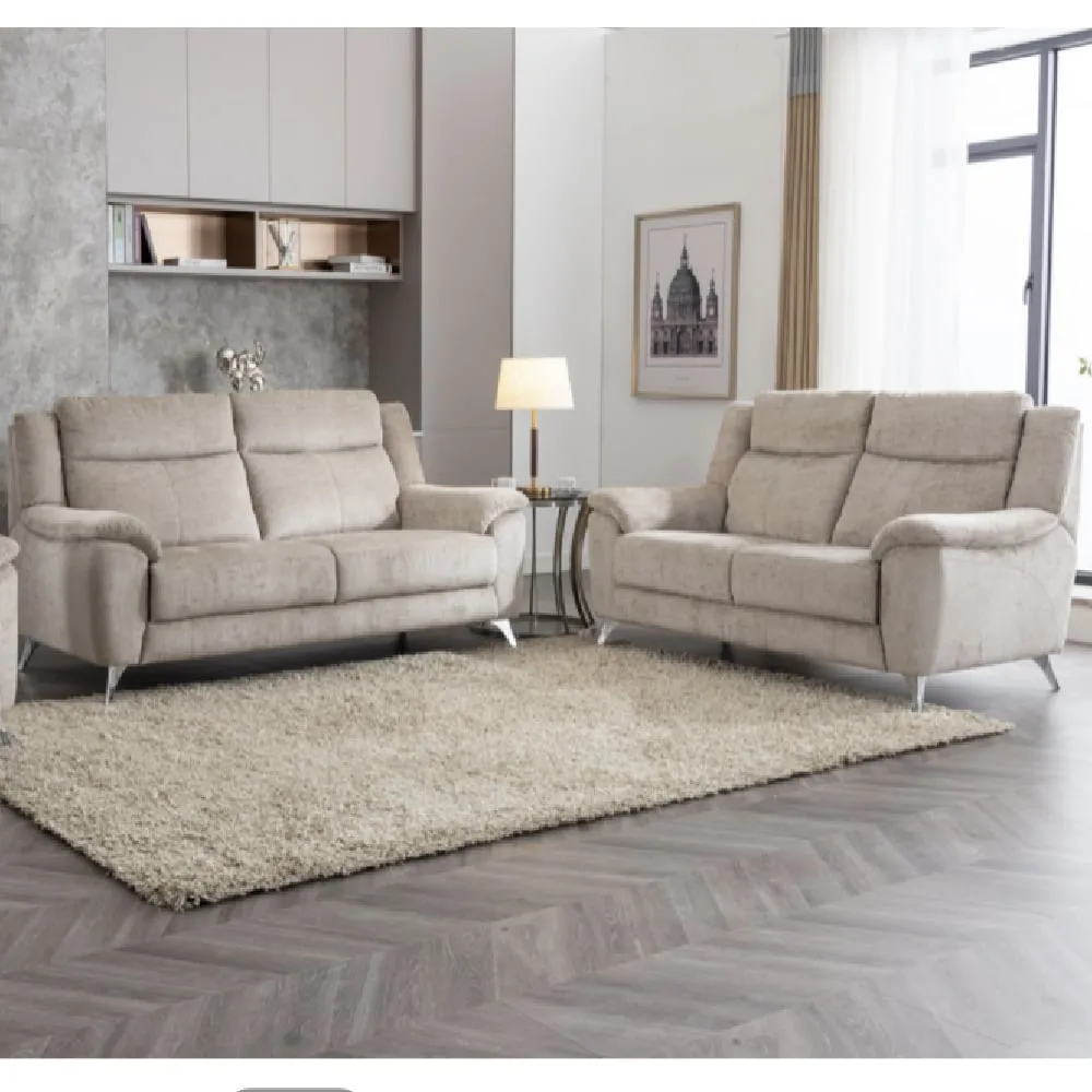 Mankato 3+2 Seater Sofa Set - Fossil, Fabric