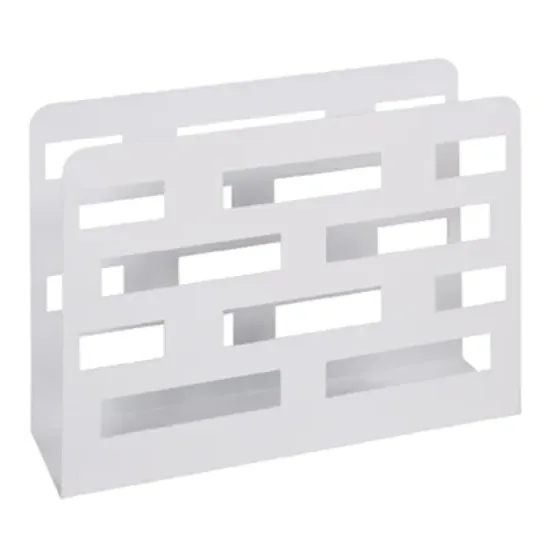 Mannheim Magazine Rack - White, Metal product