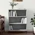 Manric 2-Shelf Bookcase - Concrete Effect, Engineered Wood