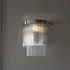 Manteo Glass Rods Wall Light - Clear, Nickel