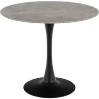 Manteo Round Dining Table - Grey, Ceramic