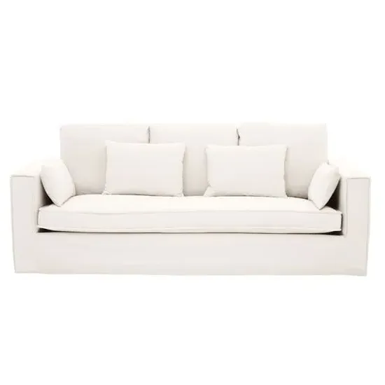 Manton 3-Seater Sofa - Cream, Fabric image