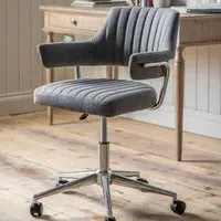 Mantra Swivel Office Chair - Charcoal, Fabric