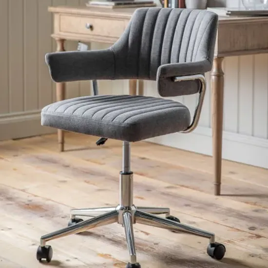 Mantra Swivel Office Chair - Charcoal, Fabric image