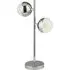 Marbles 2 Light Table Lamp - Chrome, Crystal Sand