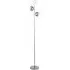 Marbles 3 Light Floor Lamp - Chrome, Crystal Sand