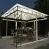 Marcel 3m x 3m Gazebo with Net and LED Lights - Cream