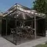 Marcel 3m x 3m Gazebo with Net and LED Lights - Taupe
