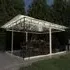 Marcel 4m x 3m Gazebo with Net and LED Lights - Cream