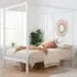 Marcia King Size Bed Frame - White, Wood