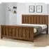 Marco Double Bed Frame - Rustic Oak, Rubberwood