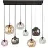 Mardi 8-Light Bar Pendant Light - Black, Glass