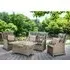 Maree Rattan Garden Sofa Set with Coffee Table - Grey