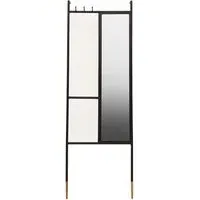 Maren Floor Mirror - Black, Iron