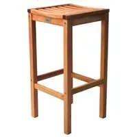 Marfa Backless High Stools (Pair) - Natural, Hardwood alternate view