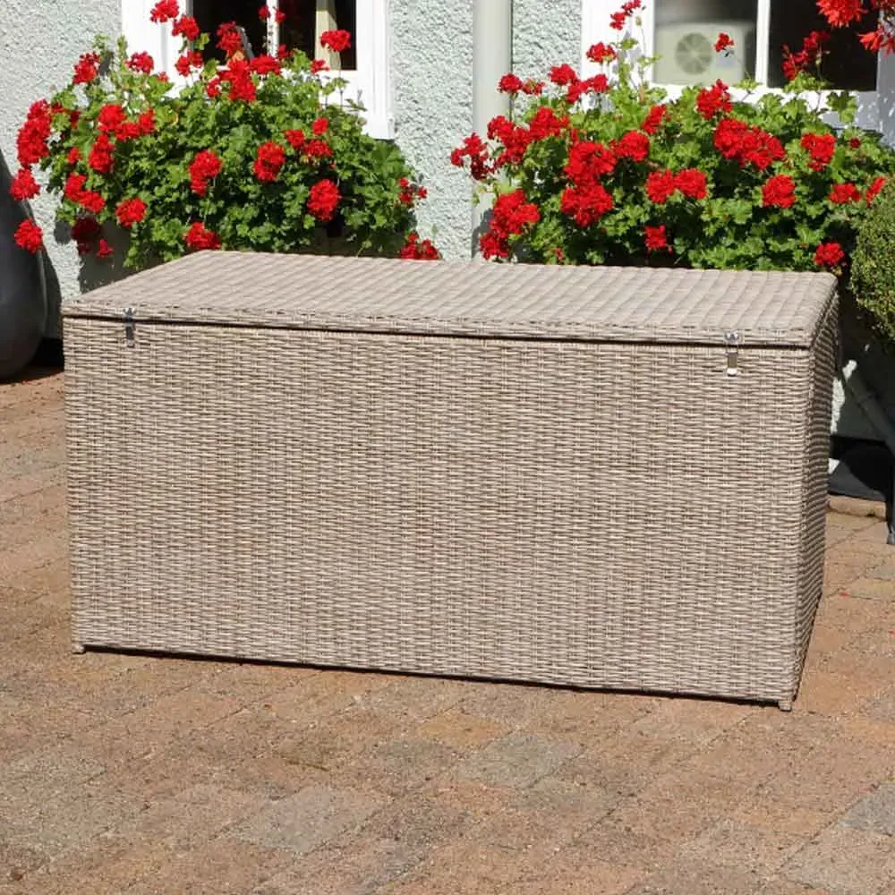Marfa Rattan Garden Storage Box - Sand product