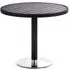 Marfa Round Outdoor Dining Table - Black