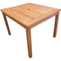 Marfa Square Outdoor Dining Table - Natural, Wood