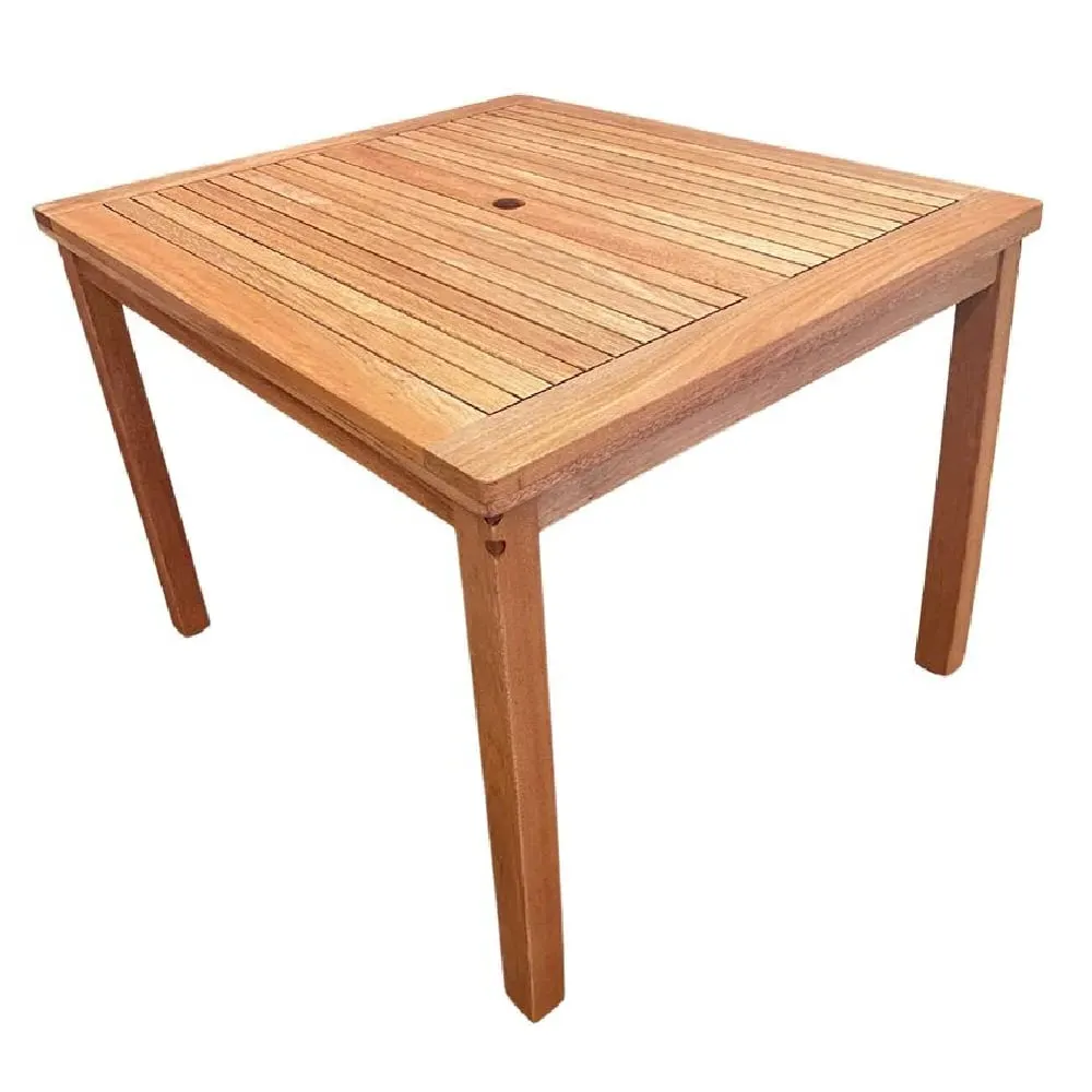 Marfa Square Outdoor Dining Table - Natural, Wood image