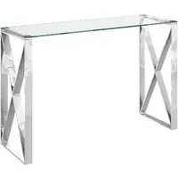 Margate Console Table - Clear, Glass