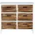Marie 6-Drawer Chest - White, Paulownia Wood