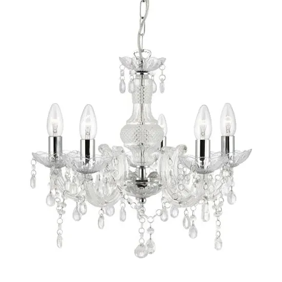 Marie Therese 5 Light Ceiling Light - Chrome image